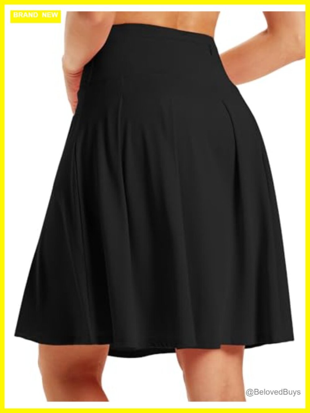 Knee Length Skorts for Women High Waisted Tummy Control Athletic Skort